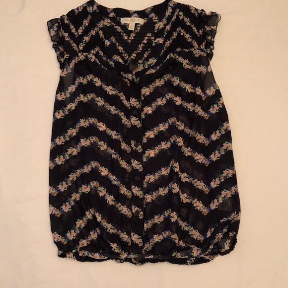 Floral chevron blouse - Picture 1 of 6